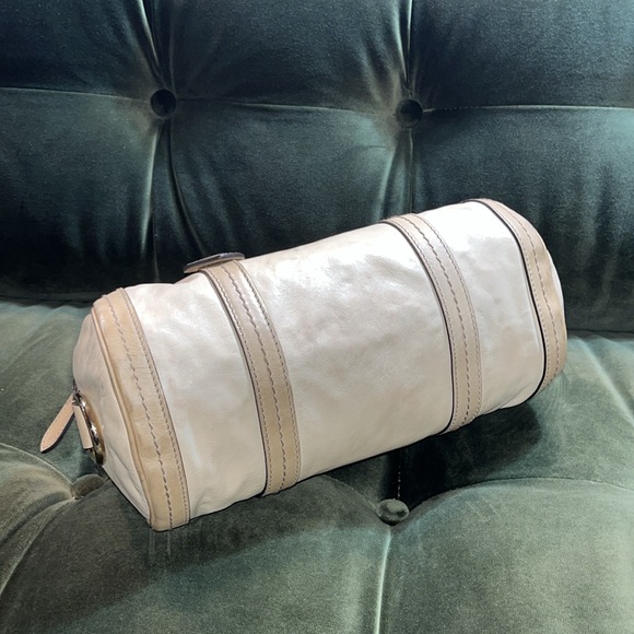 VINTAGE AUTHENTIC GUCCI Mini Small Barrel Handbag Purse Satchel Certified - Picture 3 of 8